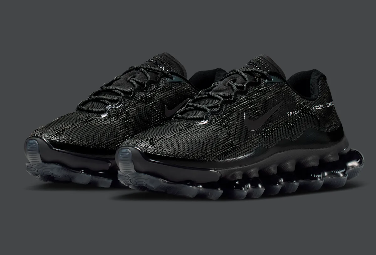 Fragment Design x Nike Air Liquid Max 2026 triple-black colorway IQ8601-001