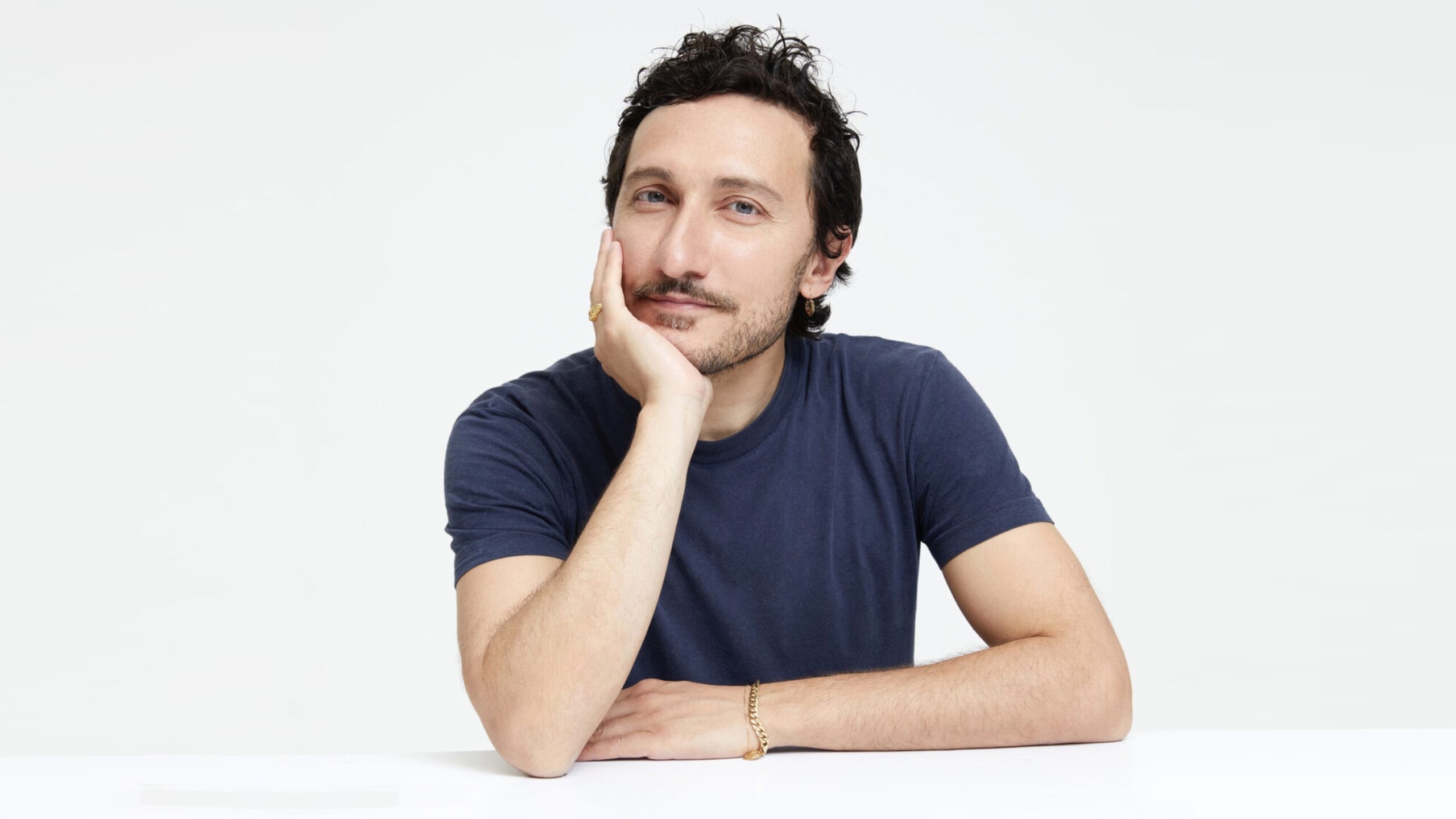 Marco De Vincenzo, former creative director of Etro, at a fashion event