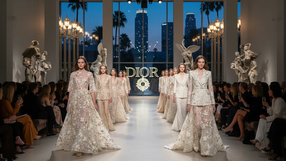 Dior Cruise 2027 collection at LACMA Los Angeles