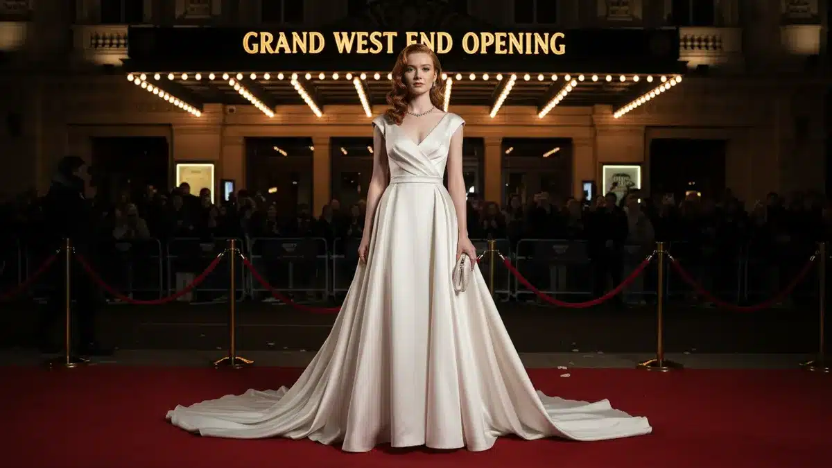 Sadie Sink wearing custom Prada gown at Romeo and Juliet West End opening night 2026