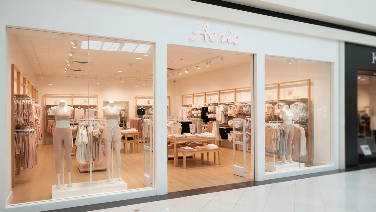 Aerie storefront illustrating American Eagle Outfitters Q1 2026 record earnings report