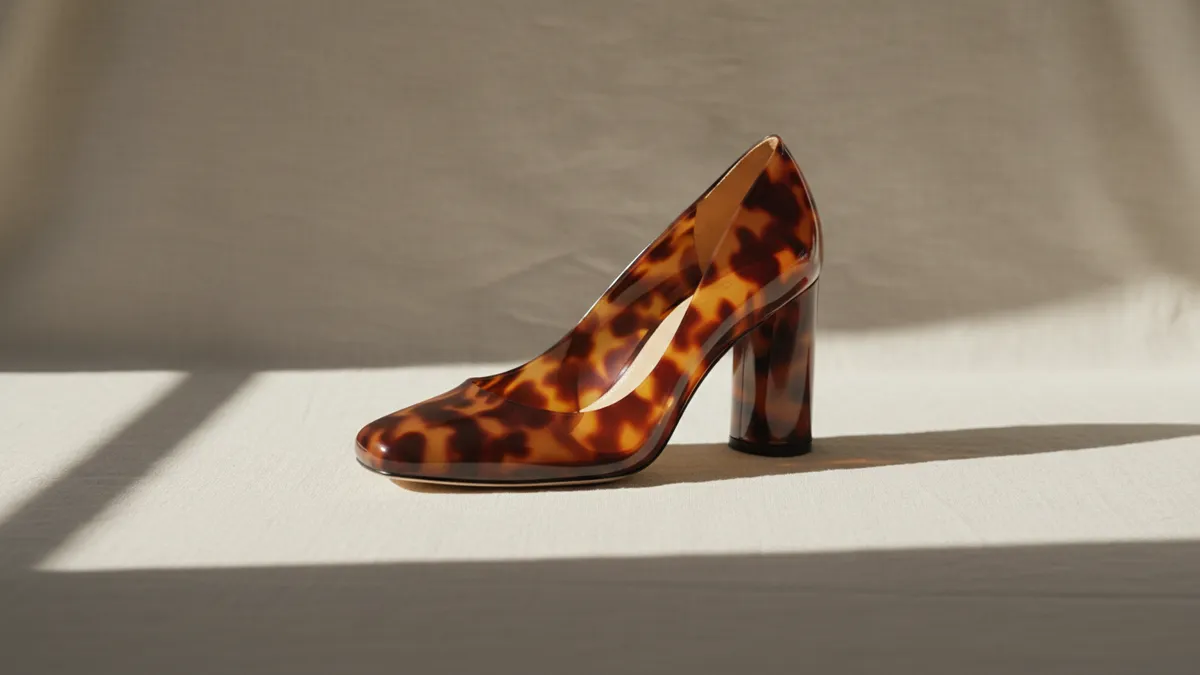 Amber tortoiseshell Jimmy Choo Ixia 95 pump similar to the pair Bella Hadid wore at Cannes 2026 Day 7