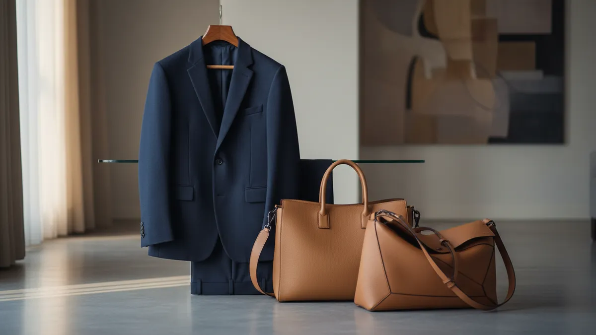 Loewe tailored travel suit and leather bags featured in the Spain national football team off-pitch wardrobe for the 2026 FIFA World Cup