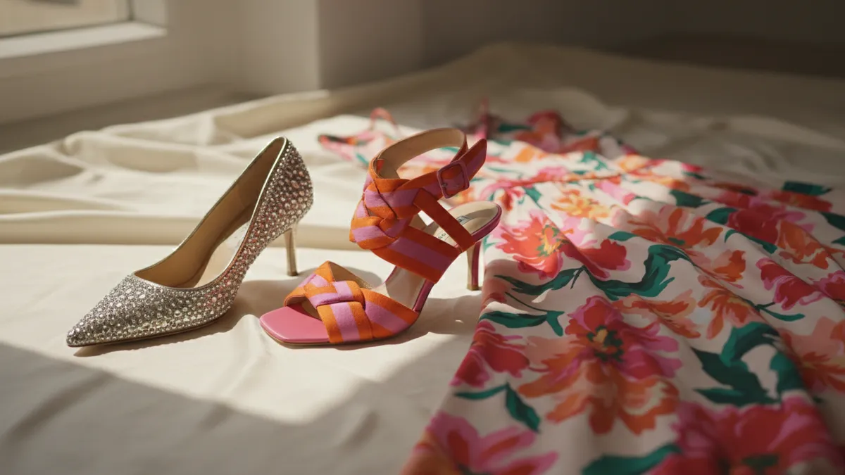 Manolo Blahnik x Emilia Wickstead capsule collection shoes and dress at Net-a-Porter June 2026