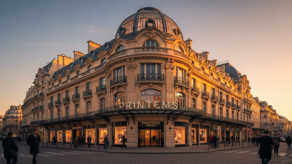 Printemps department store flagship facade in Paris, where Rémy Baume becomes CEO in June 2026